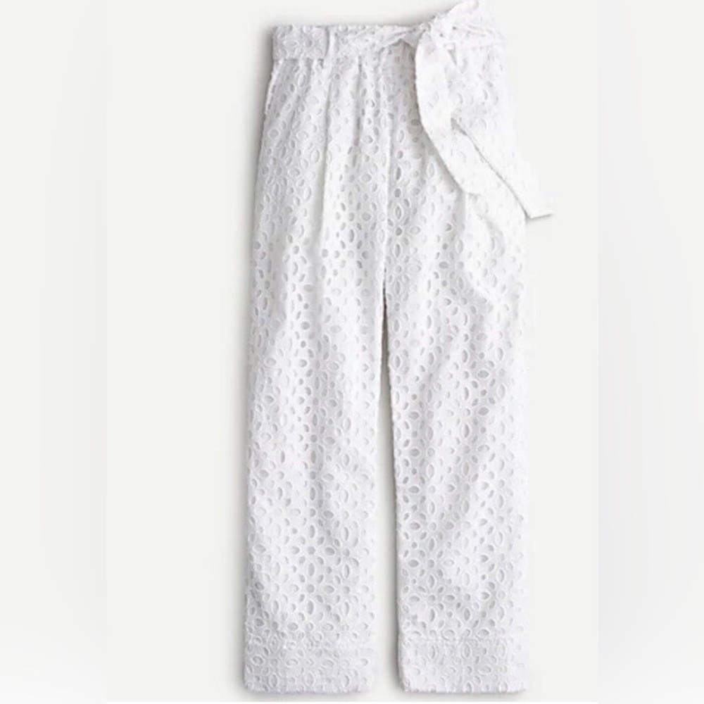J.Crew Tie-waist Eyelet Pant